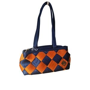 Maggie Bags Seatbelt Purse Blue/Orange‎ (6144)